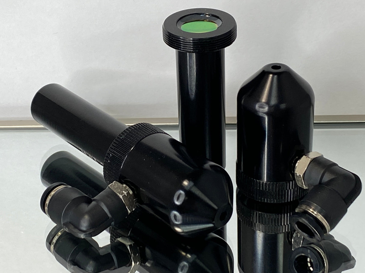 Tubo de lente de 16,15 mm de diámetro con lente de enfoque ZnSe o kit de lente de 4 piezas + herramienta de alineación (N.° de pieza del kit 16.1550-KIT4-RLA)