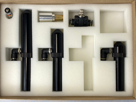 Tubi per lenti da 22 mm di diametro con lente di messa a fuoco ZnSe. o Kit da 3 pezzi + strumento di allineamento